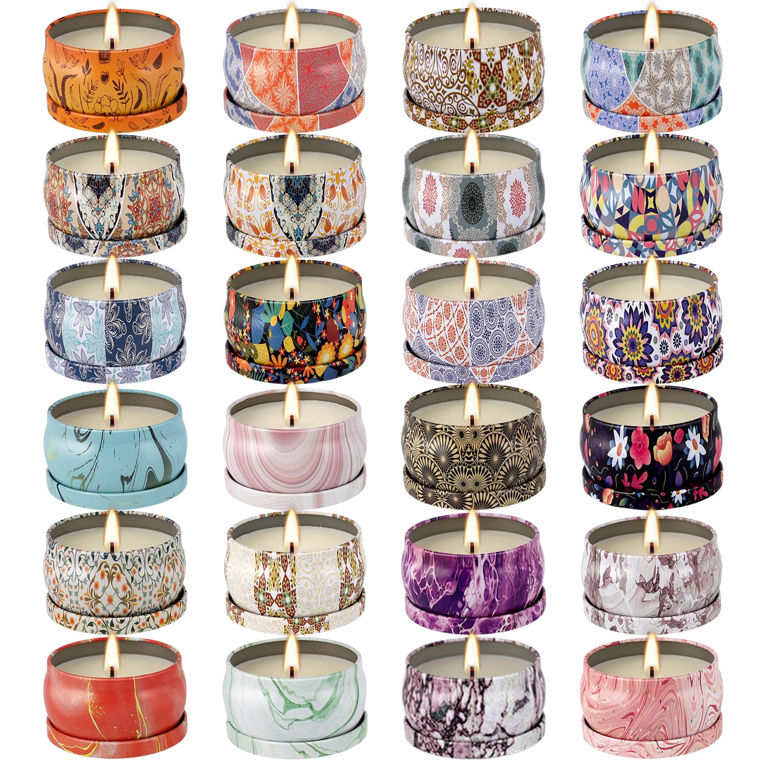 ECLHTLNY 8-hour burn time candles extend quiet evenings with steady illumination.