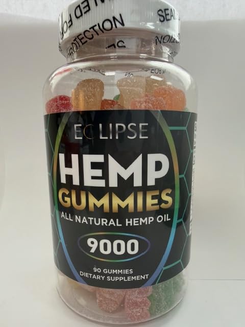 Eclipse Hemp Gummies packaging front highlights flavors