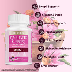 Ecliptron Lymphatic Drainage packaging box with vegan non-GMO labeling.