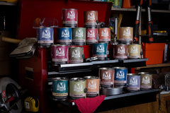 Eco Candle Co. The Mandle back inscription complements masculine aesthetics.