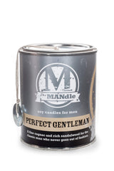 Eco Candle Co. The Mandle Cognac-Sandalwood pour for cozy evenings.