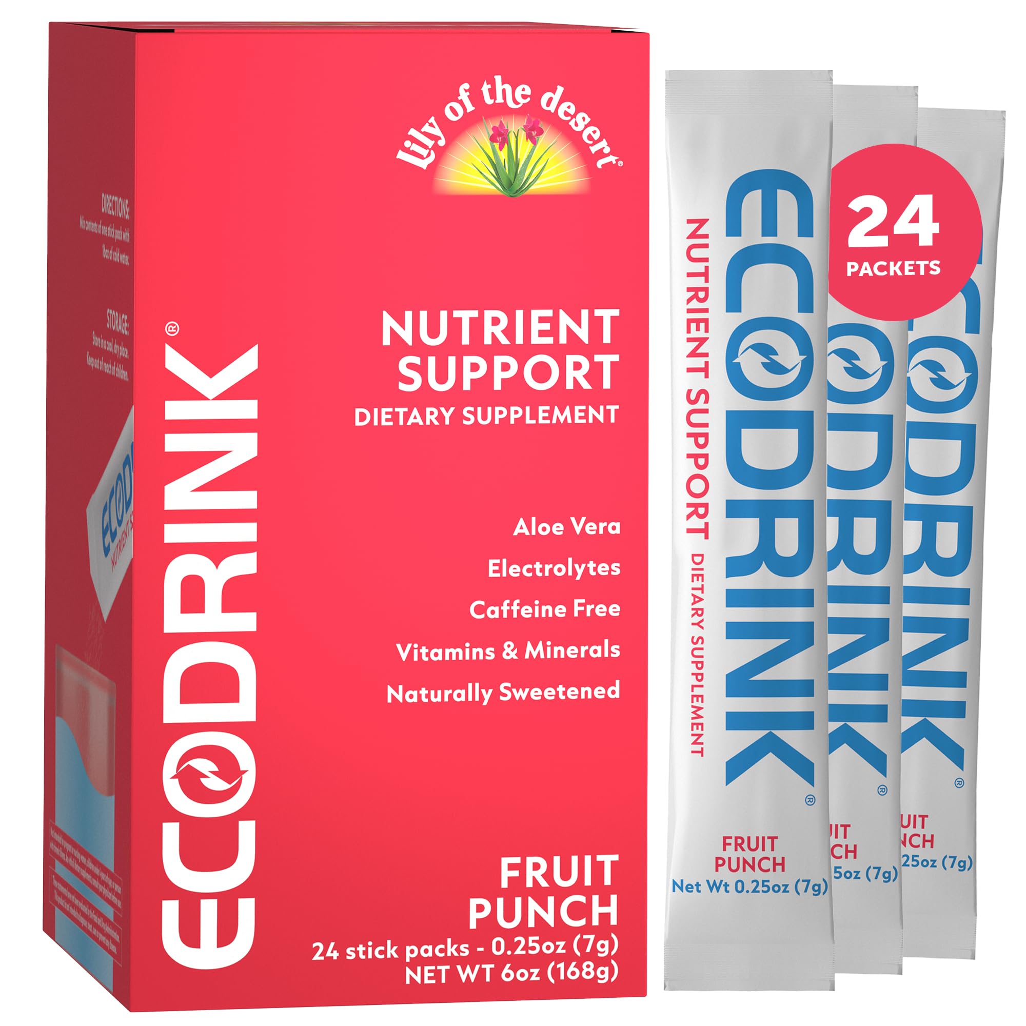 Eco Drink Fruit Punch stick-pack ready for on-the-go hydration