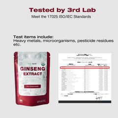 ECO-TASTE Ginseng powder in coffee for easy blending.