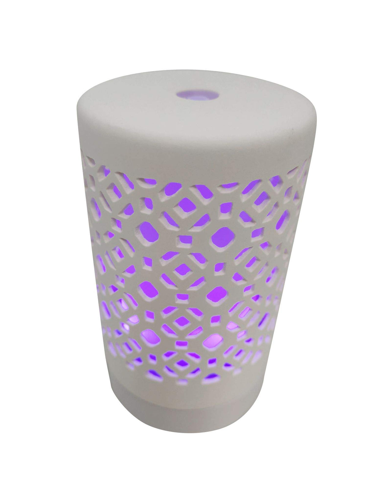 EcoGecko ceramic essential oil diffuser emitting fine mist for calming home ambiance.