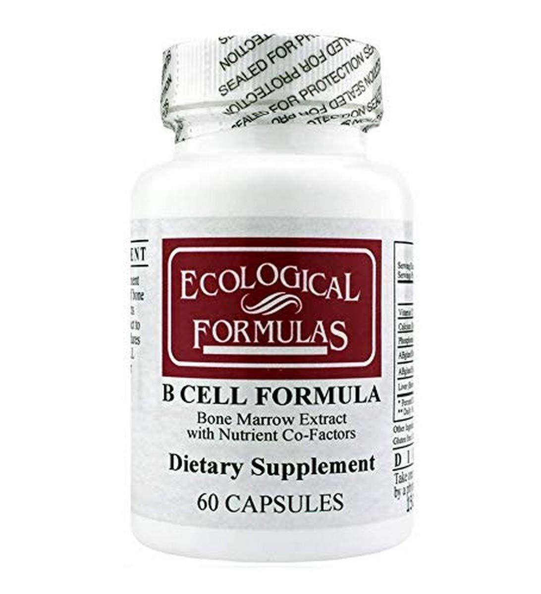 Ecological Formulas B Cell Formula bottle for immune support and daily wellness.