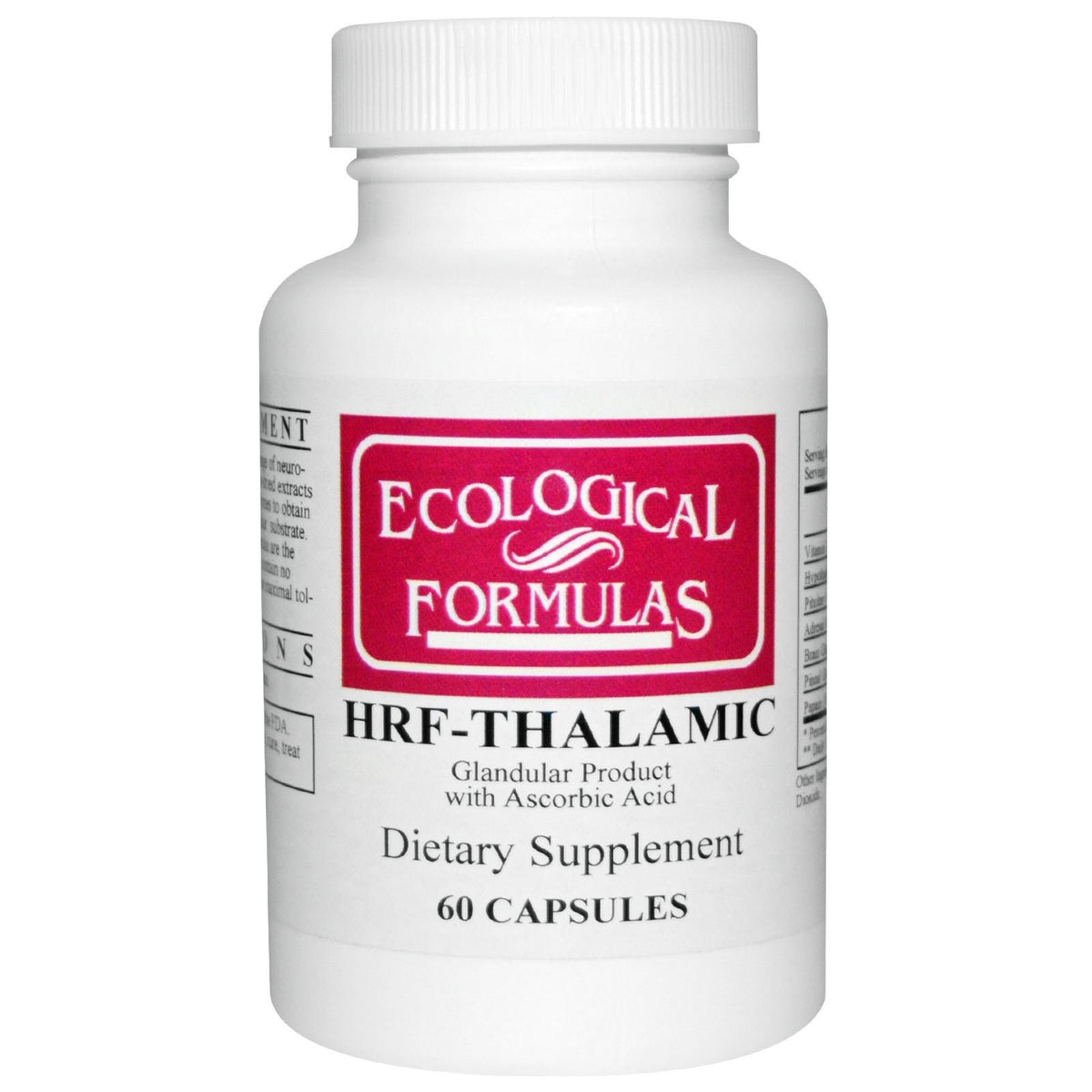 Ecological Formulas HRF-Thalamic White bottle – supports nervous system function.