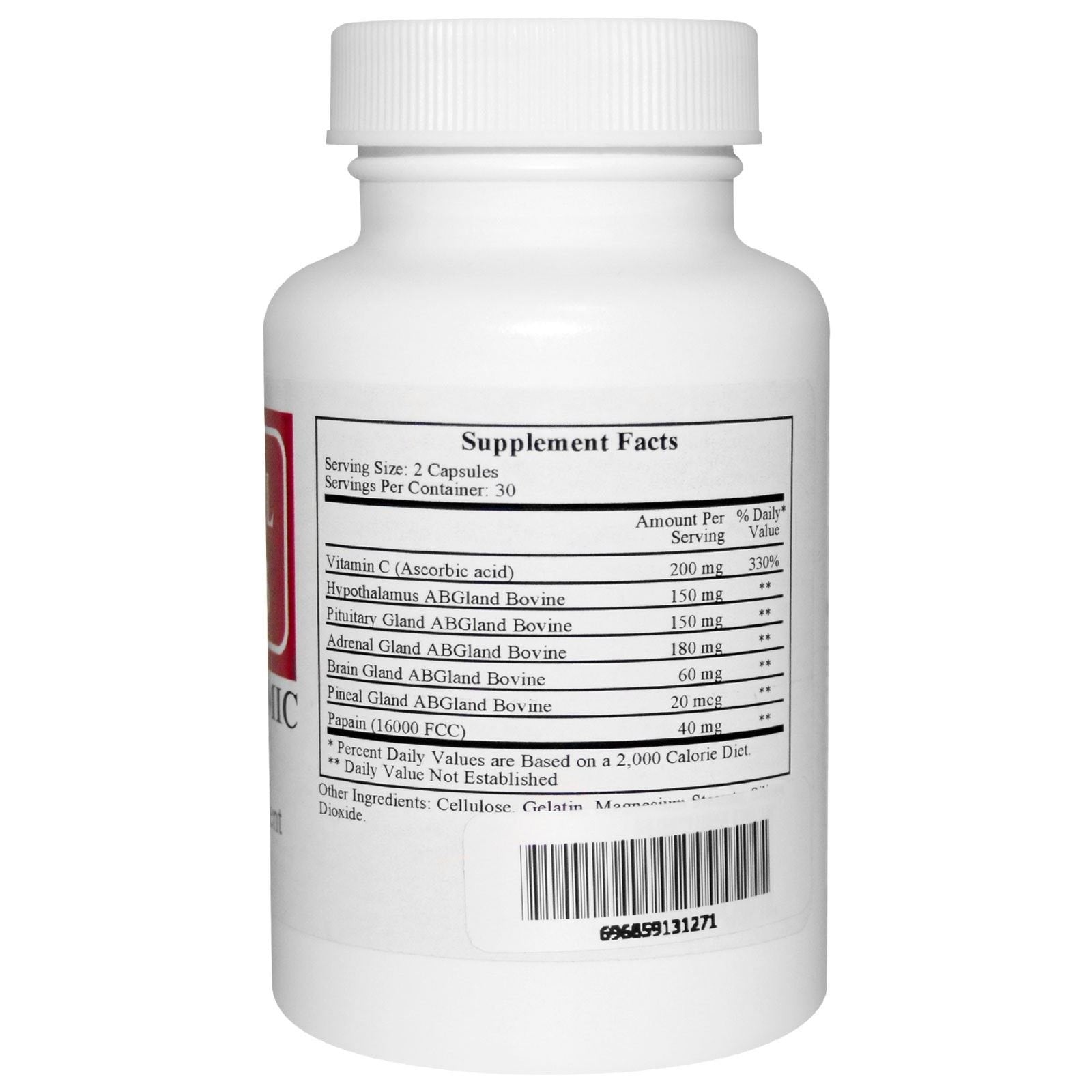 Ecological Formulas HRF-Thalamic White capsules – neuropeptide glandular concentrates for potential support.