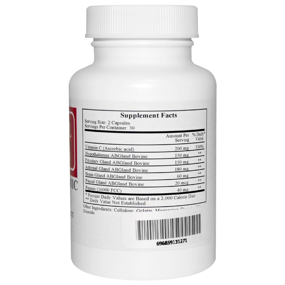 Ecological Formulas HRF-Thalamic White capsules – neuropeptide glandular concentrates for potential support.