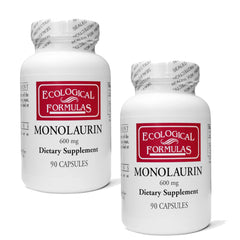 Ecological Formulas Monolaurin bottles pack closeup for potential immune support.