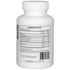 Ecological Formulas Refluxin 90 tabs label close-up with branding and dosage details.