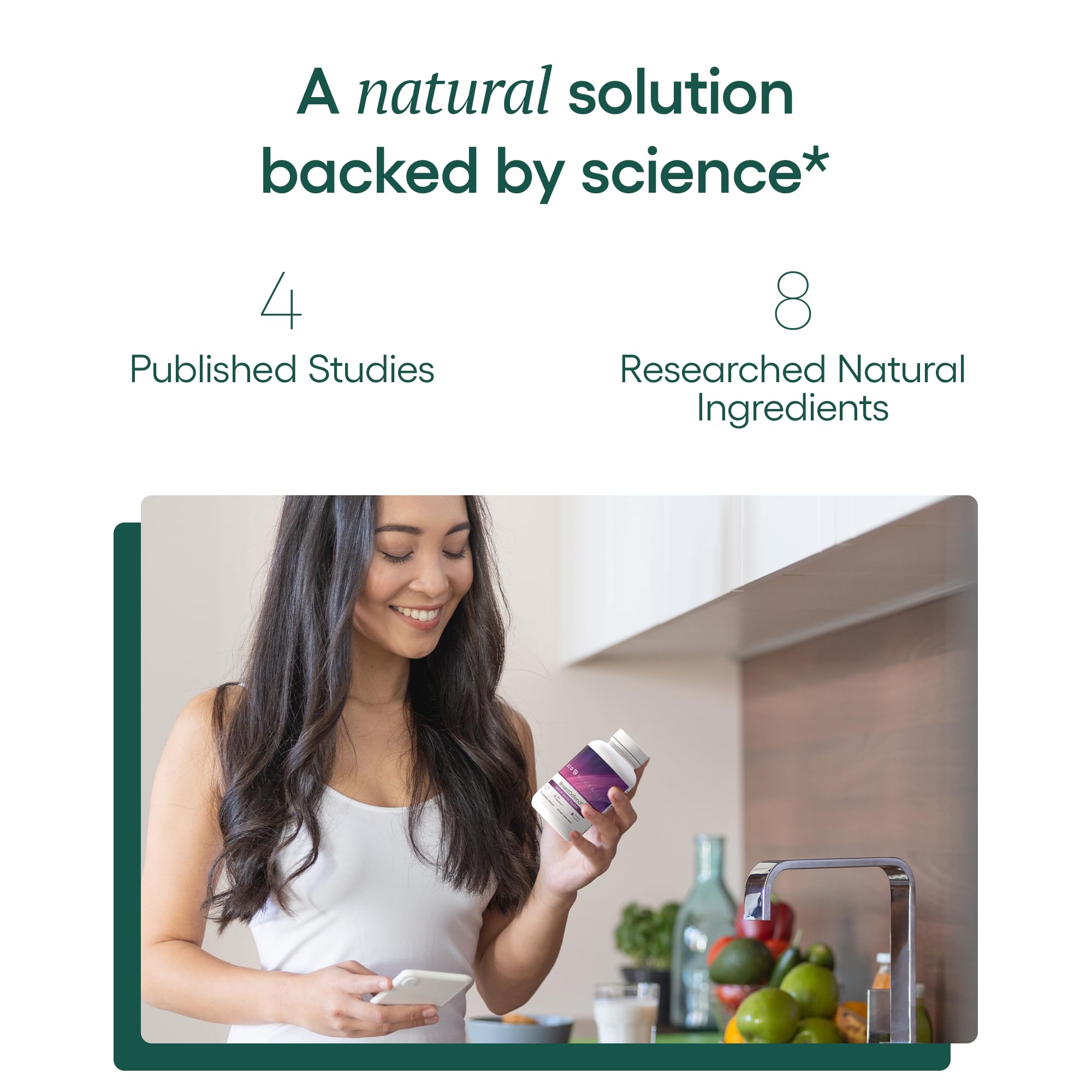 EcoNugenics BreastDefend ingredients highlight DIM and mushrooms for immune support