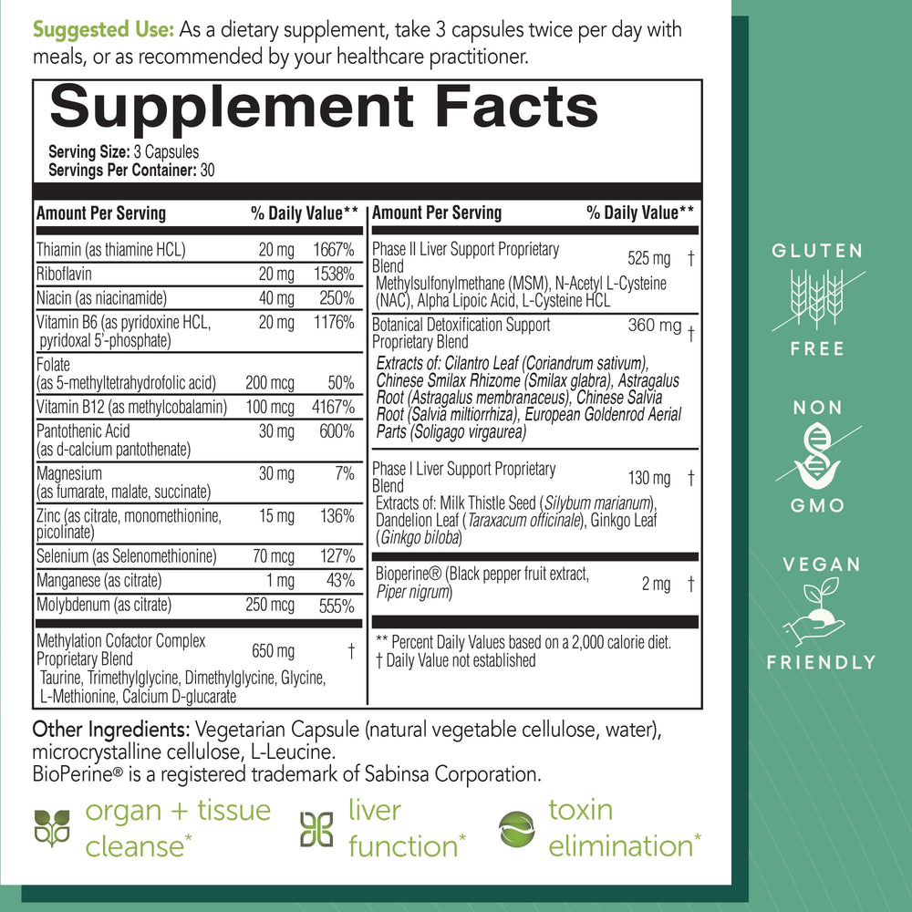 EcoNugenics ecoDetox milk thistle image emphasizes liver wellness.