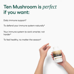 Collection of EcoNugenics Ten Mushroom varieties for broad support