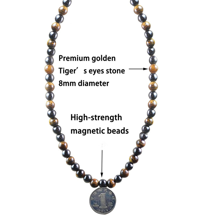 Ecooon full necklace displayed draped to illustrate unisex design.