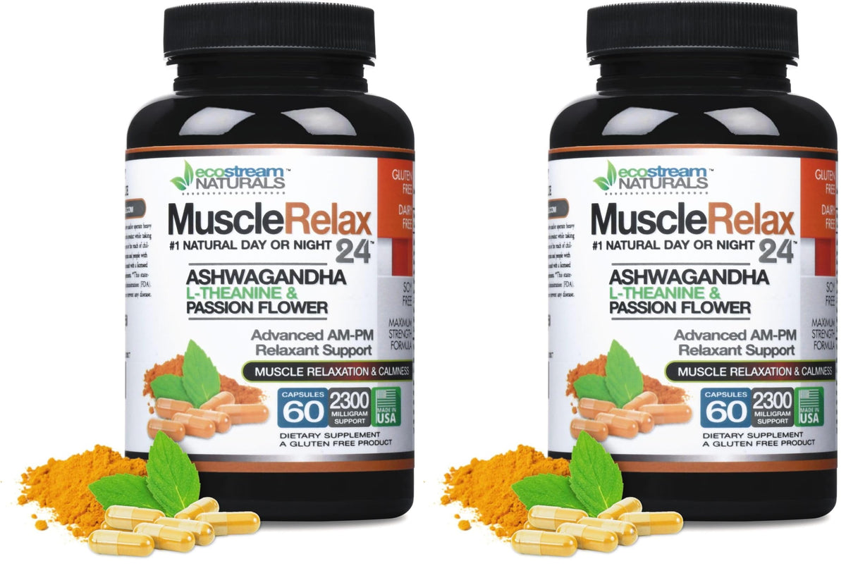 ecostream naturals relaxant bottle-label close-up shows ingredients for informed use