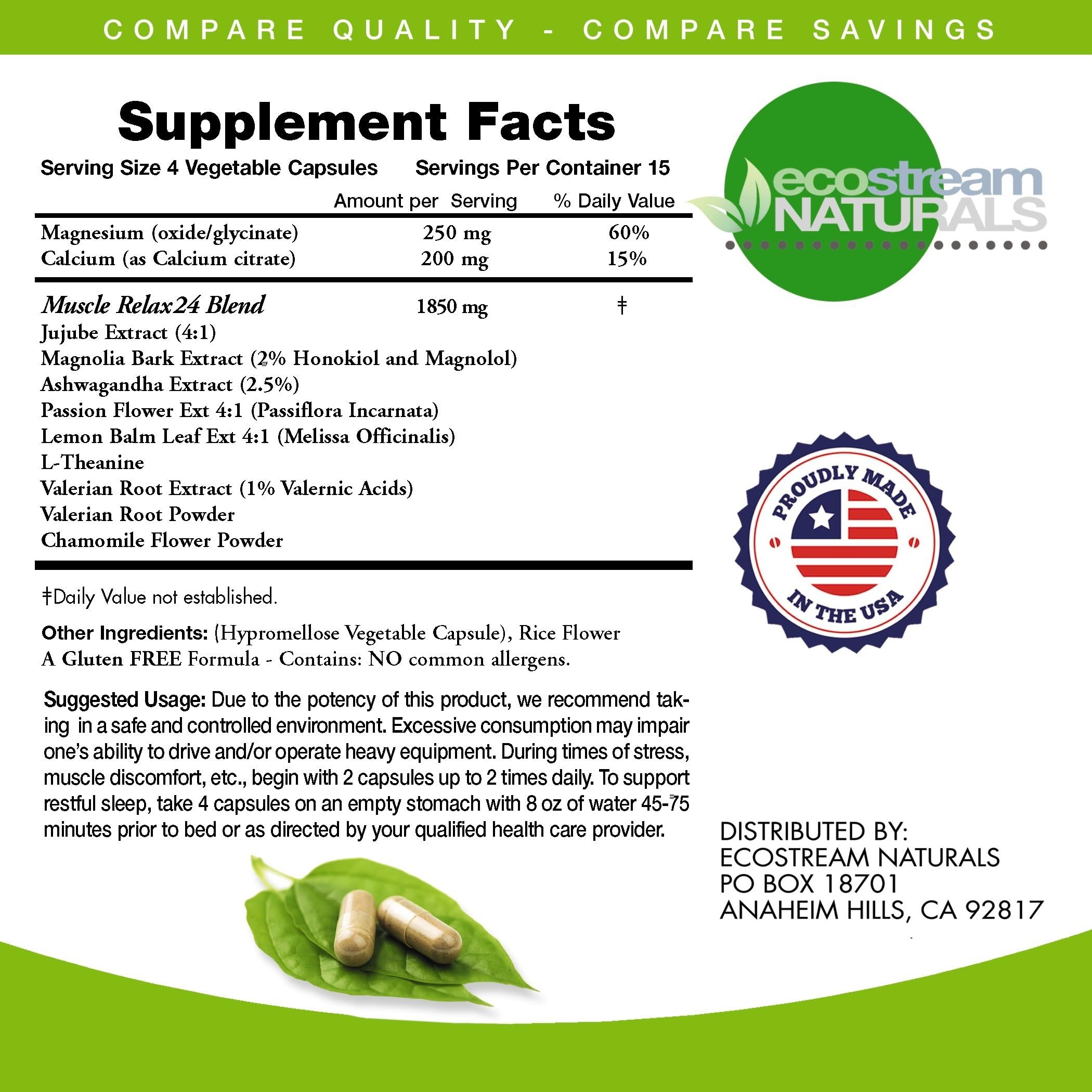 ecostream naturals relaxant night-routine scene suggests restful evenings