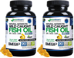ecostream Naturals wild caught Omega3 bottle front for daily wellness