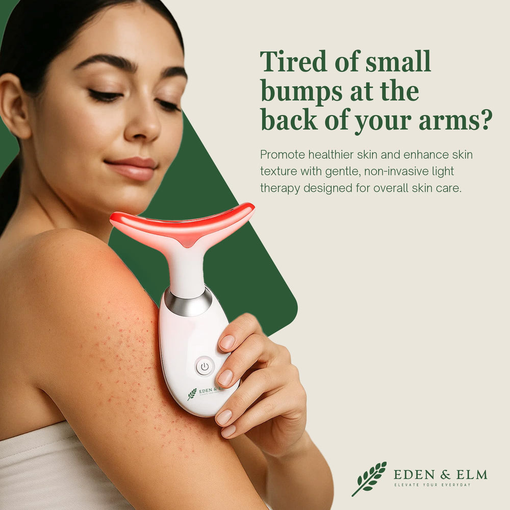Eden and Elm ergonomic 160 degree curve for comfortable facial contouring.
