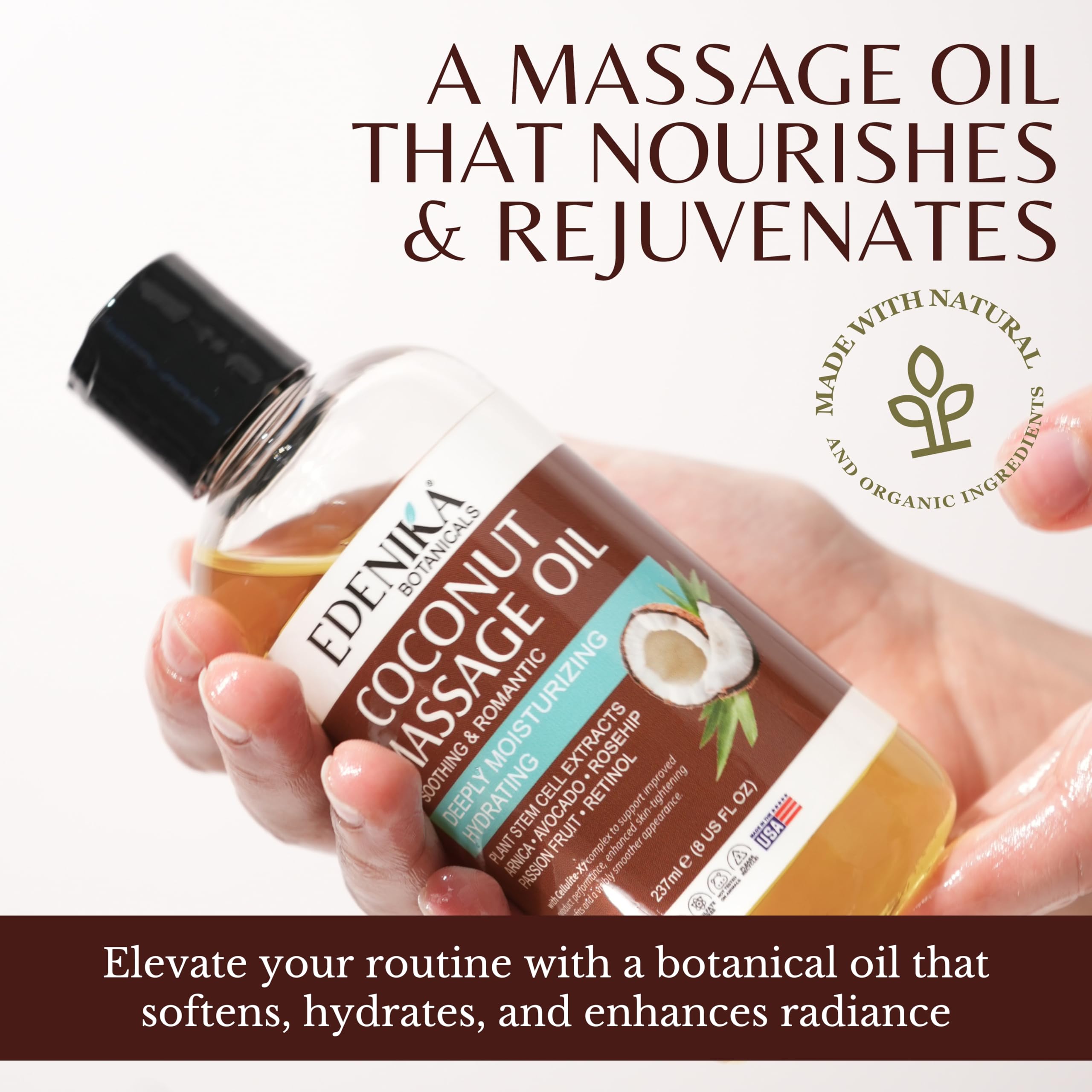EDENIKA BOTANICALS ingredient blend of avocado, rosehip and passion fruit for skin nourishment