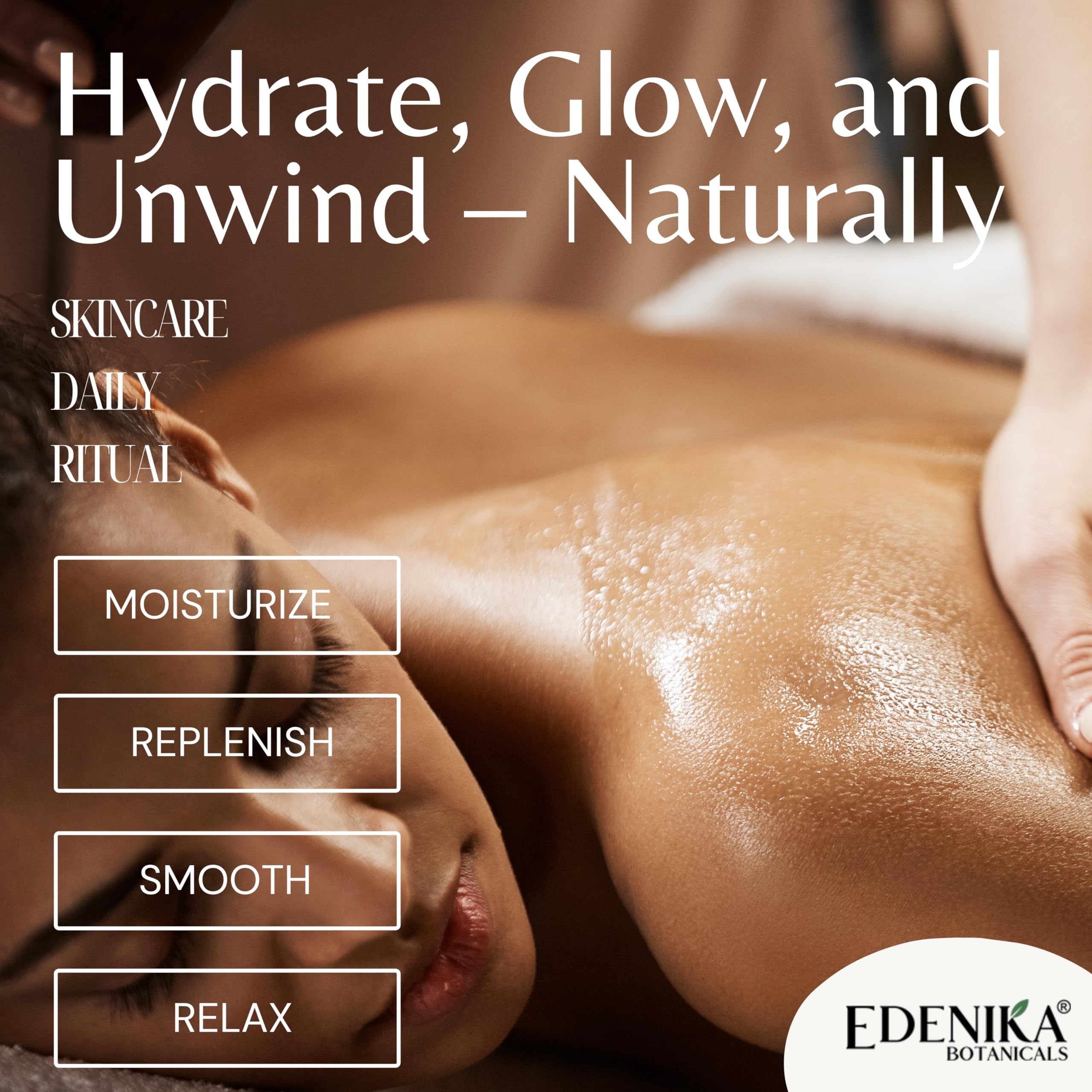 EDENIKA BOTANICALS USA-made, paraben-free and cruelty-free label