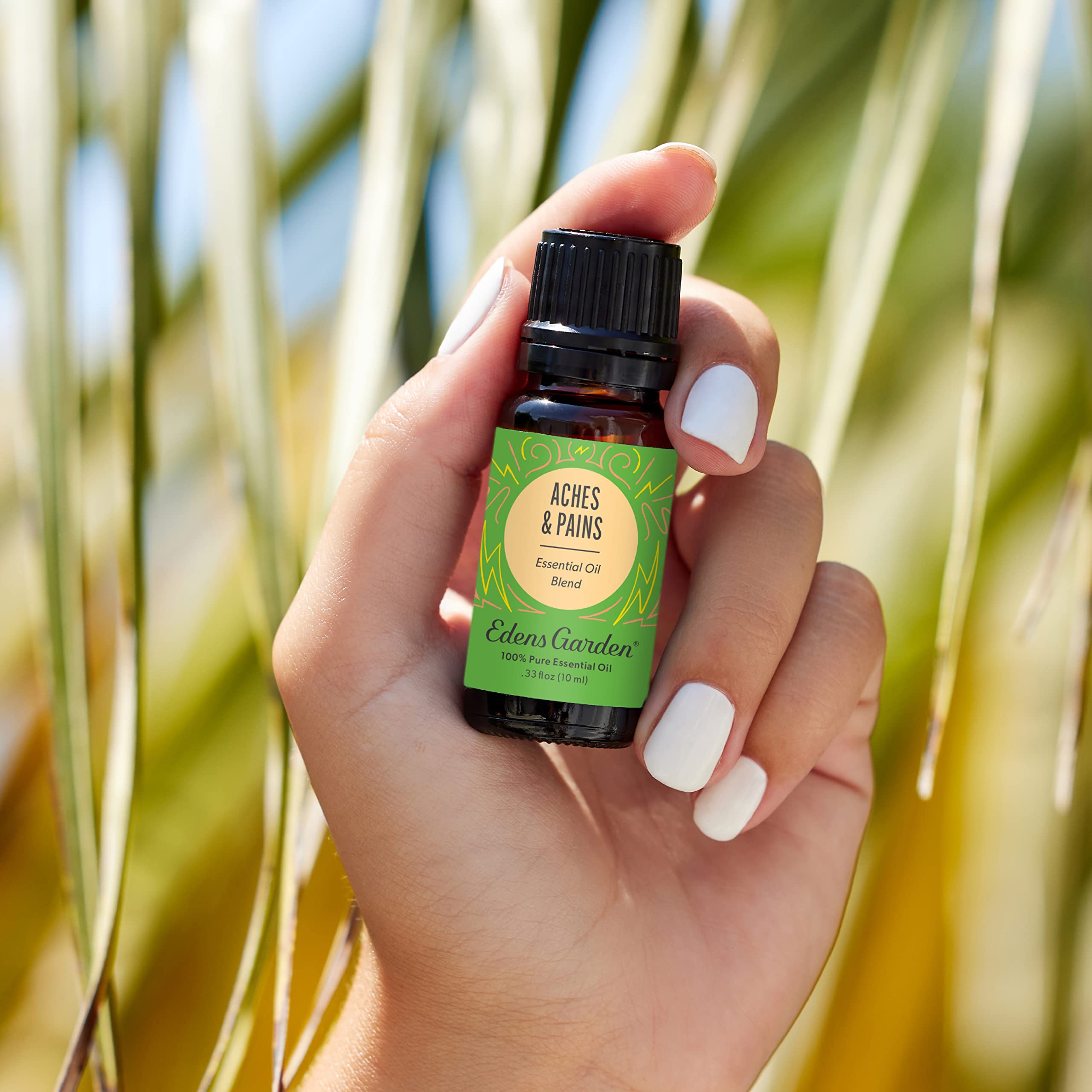 Edens Garden Aches & Pains diffuser scene fills room with calm.