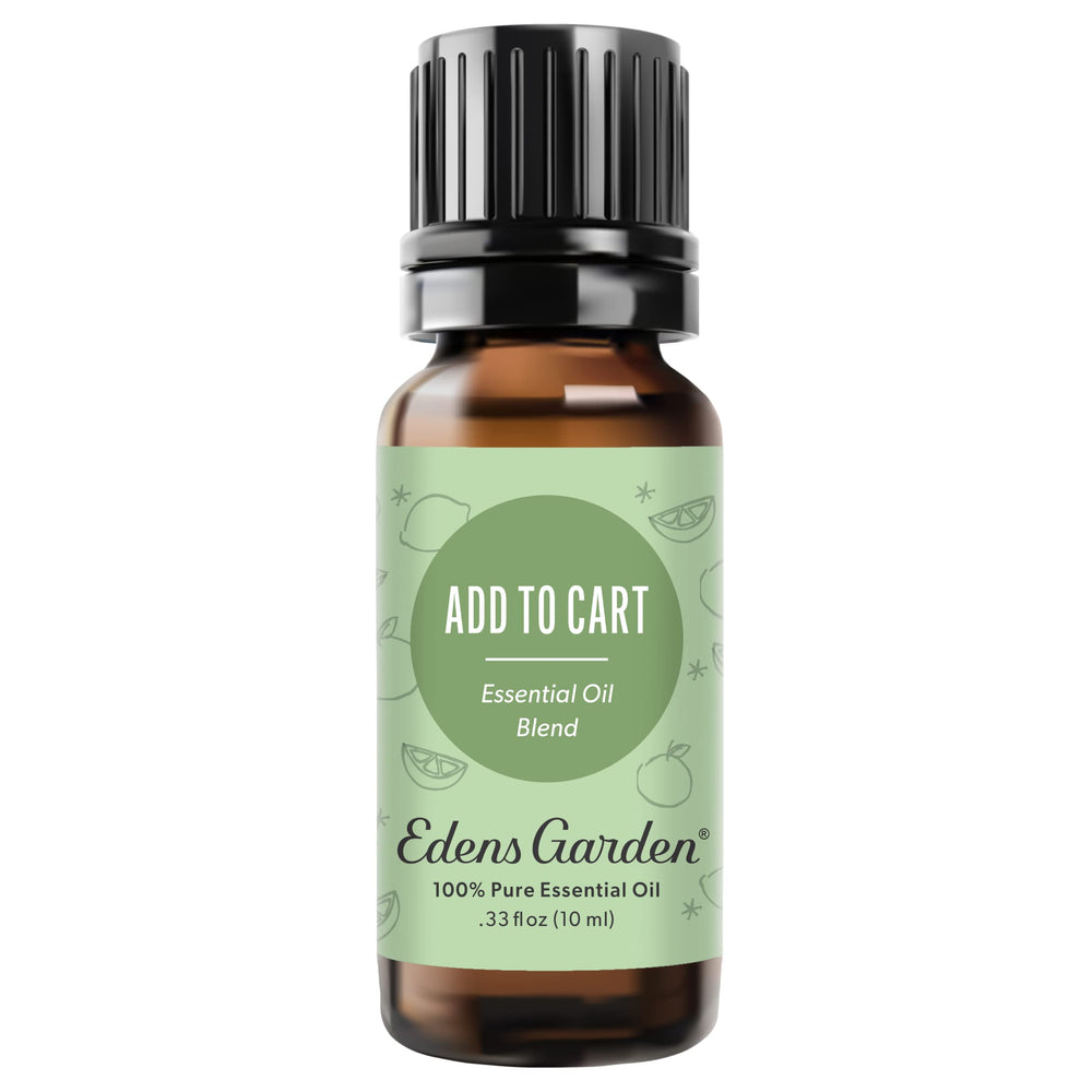 Edens Garden Add to Cart bottle in amber glass ready for aromatherapy diffusion.
