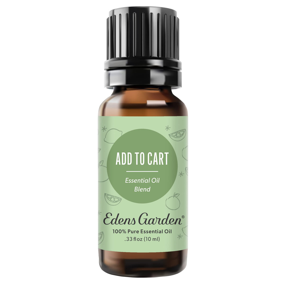 Edens Garden Add to Cart bottle in amber glass ready for aromatherapy diffusion.