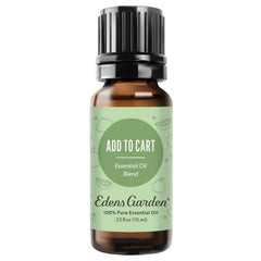 Edens Garden Add to Cart bottle in amber glass ready for aromatherapy diffusion.