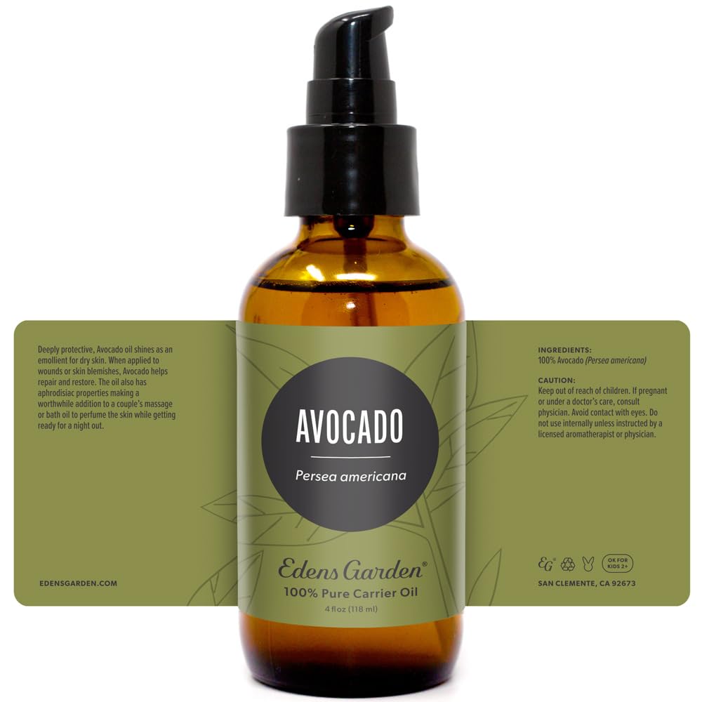 Edens Garden Avocado Oil packaging highlighting premium quality and affordability.