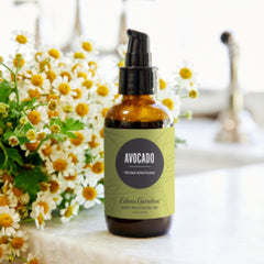Edens Garden Avocado Oil pour demonstrates easy integration into skincare routine.