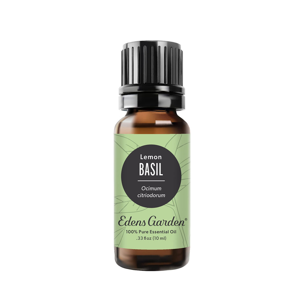 Edens Garden Basil-Lemon bottle for diffusion with a bright citrus-herb aroma.