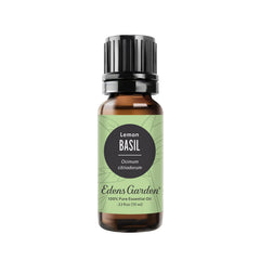 Edens Garden Basil-Lemon bottle for diffusion with a bright citrus-herb aroma.