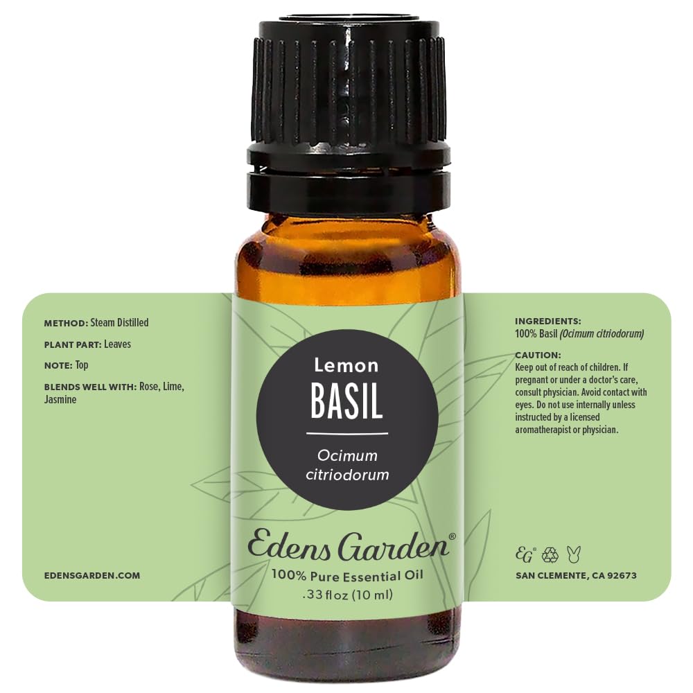 Edens Garden Basil-Lemon kitchen aroma ideal for morning freshness.