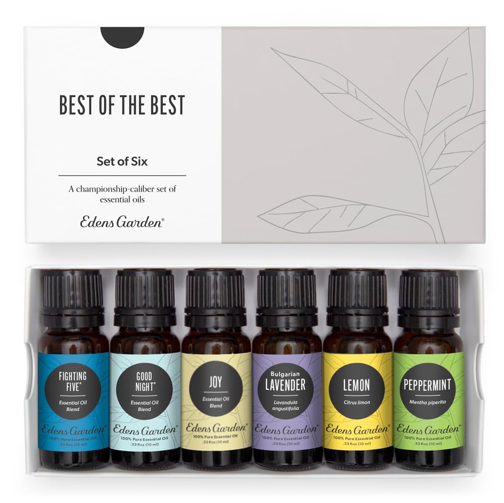 Edens Garden Best of the Best Fighting Five bottle for immune-support aromatherapy.