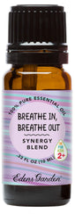 Edens Garden Breathe In Breathe Out bottle for diffusion and relaxation