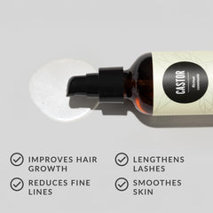 Edens Garden Castor Oil on scalp during massage for deep hydration