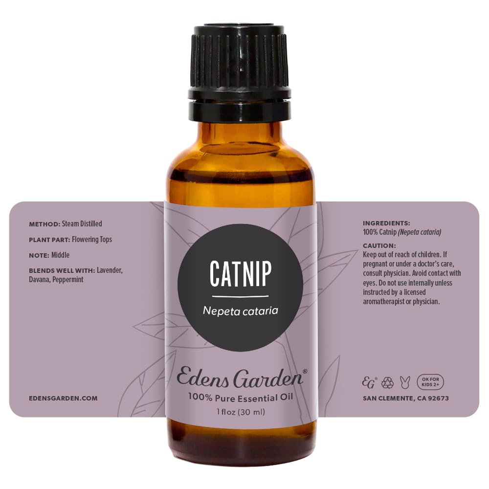 Edens Garden Catnip diffuser in an office setting for focus and calm