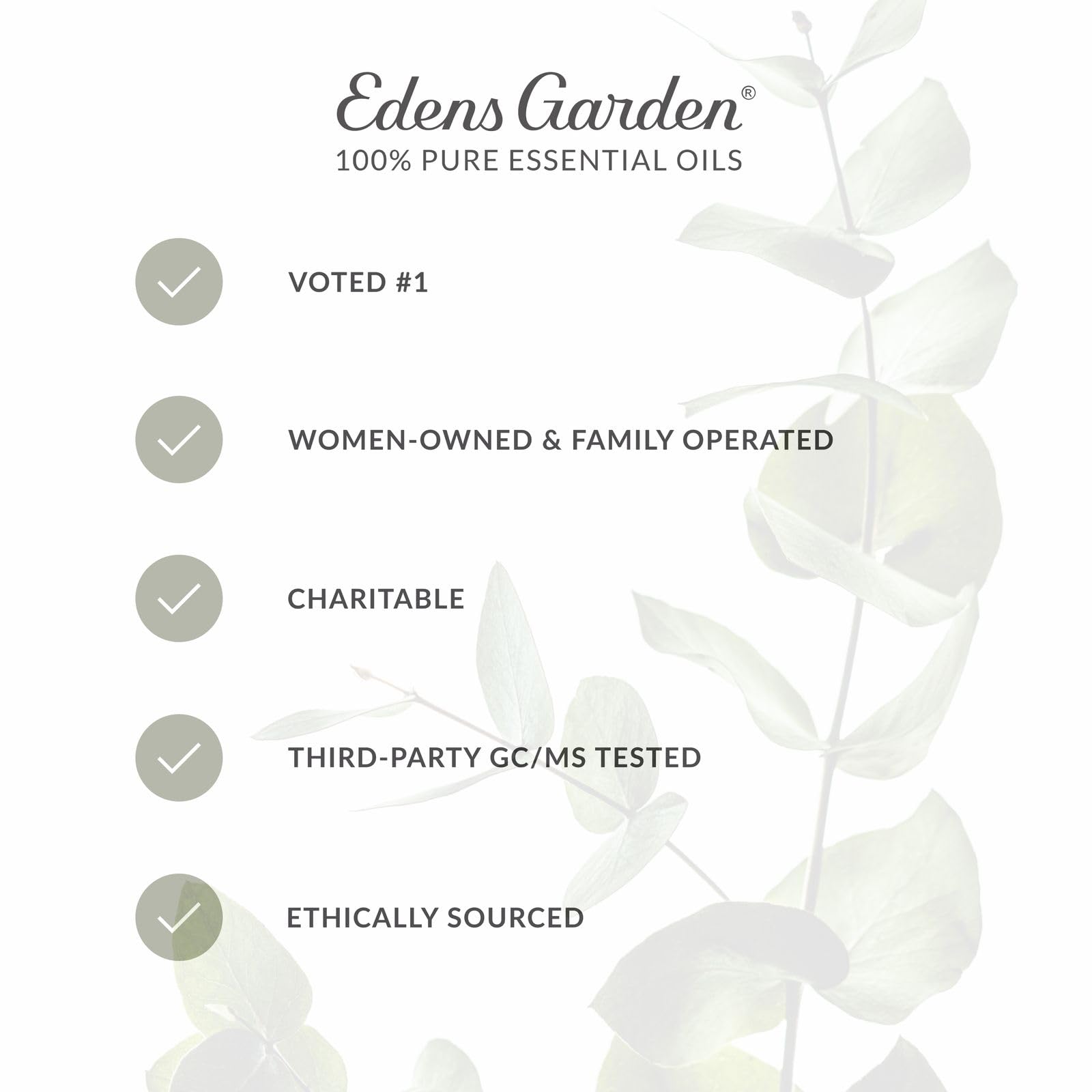 Edens Garden Cherry Blossom packaging label with product details.