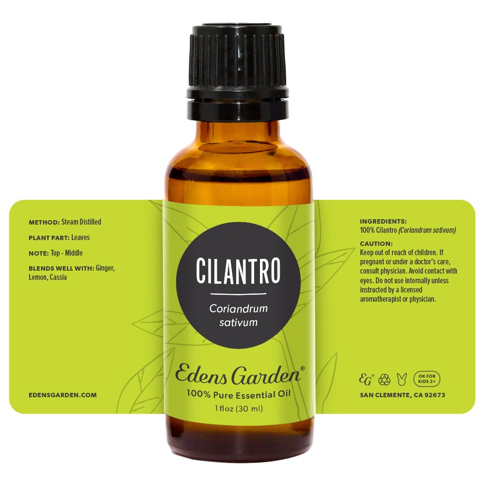 Edens Garden Cilantro Oil GC-MS report available