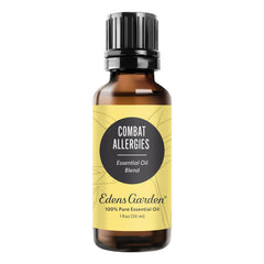 Edens Garden Combat Allergies bottle with pour spout for quick aroma.