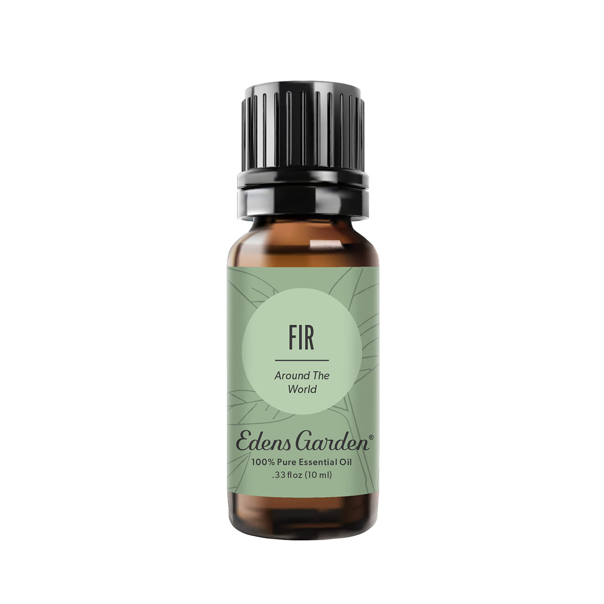 Edens Garden Fir Around The World bottle showing forest-forward scent for relaxation