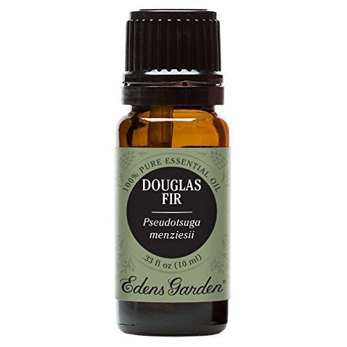 Edens Garden Fir-Douglas oil label close-up showing quality and purity