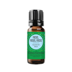Edens Garden Focus bottle closeup highlighting citrus notes for alertness