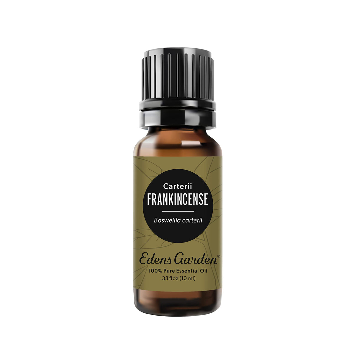 Edens Garden Frankincense Carterii bottle for diffuser use and calming ambiance.
