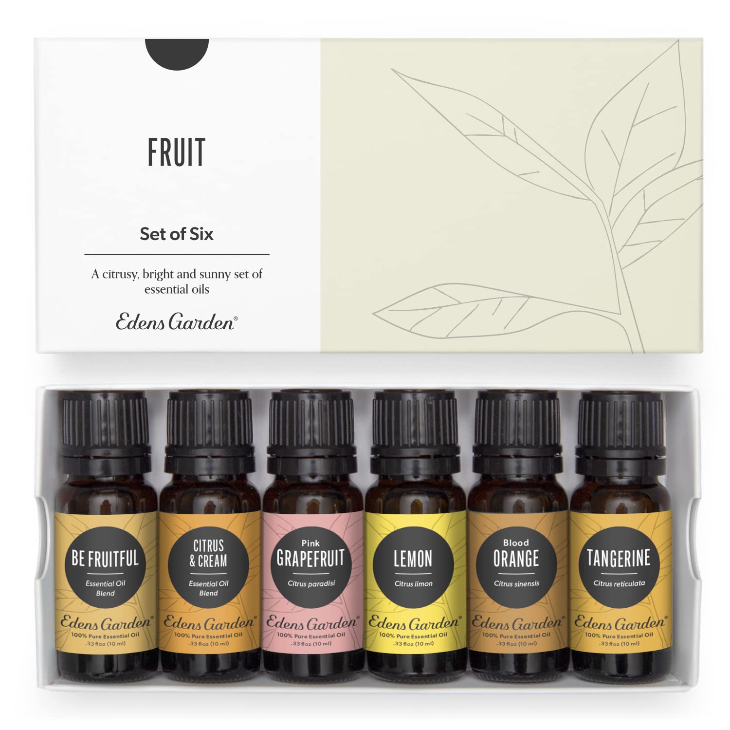 Edens Garden Lemon bottle for uplifting diffused aroma and bright mood