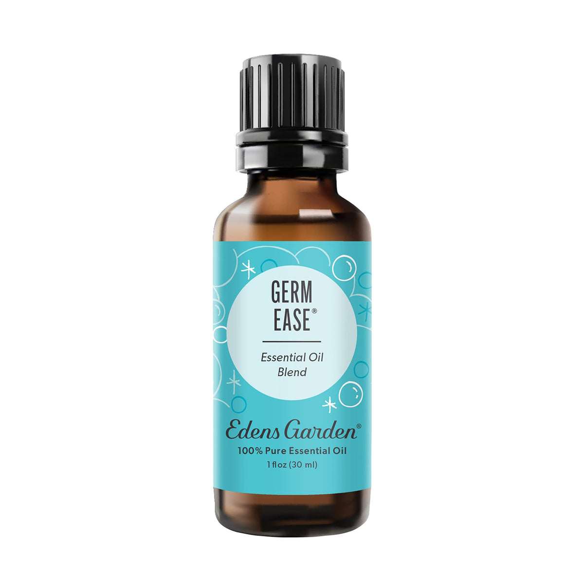 Edens Garden Germ Ease 30ml bottle front, ideal for diffusion and aroma enhancement