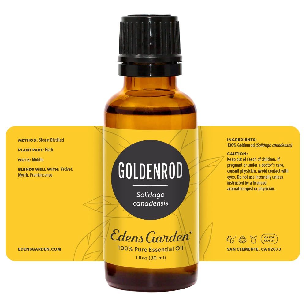 Edens Garden Goldenrod highlight suitable for diffusers and humidifiers.