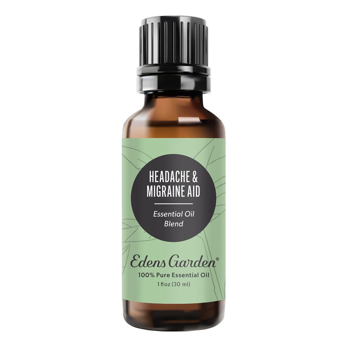 Edens Garden Headache & Migraine Aid bottle pour for easy aromatherapy use