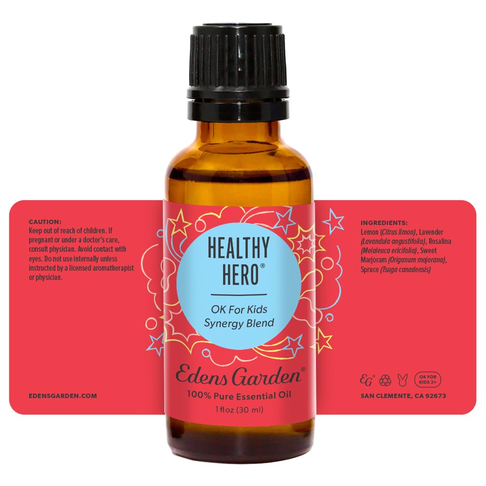 Edens Garden Healthy Hero bottle helps create safe family friendly ambiance