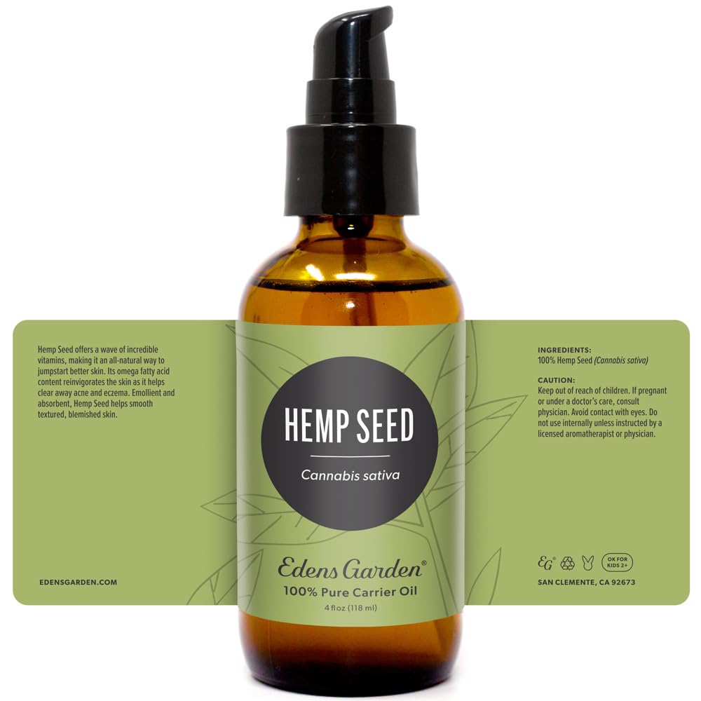 Packaging image of Edens Garden Hemp Seed Carrier Oil 118 ml